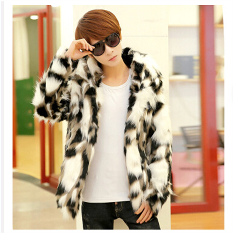 2015  ο  ¥    Ʈ ѱ м   ĳ־ Ŷ/2015 Men&s new men&s fake fox fur warm coat Korean fashion tide men casual jackets